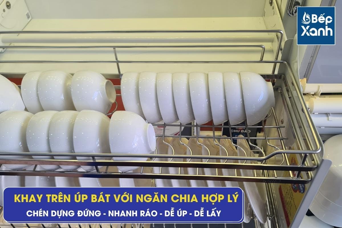 Tầng trên của kệ chén EVI160