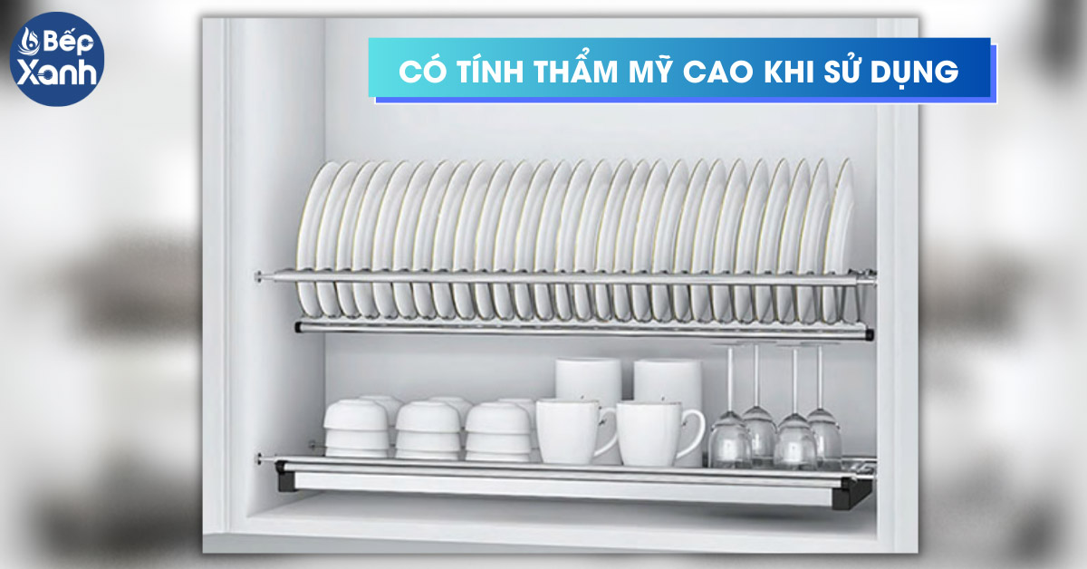 Tính thẩm mỹ cao cho không gian bếp