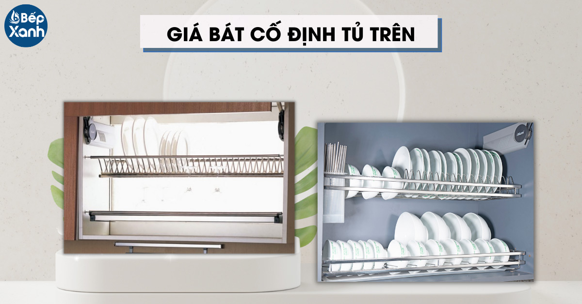 Giá bát cố định tủ trên