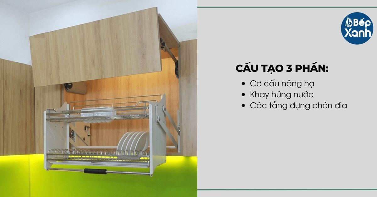 Cấu tạo giá bát đĩa nâng hạ