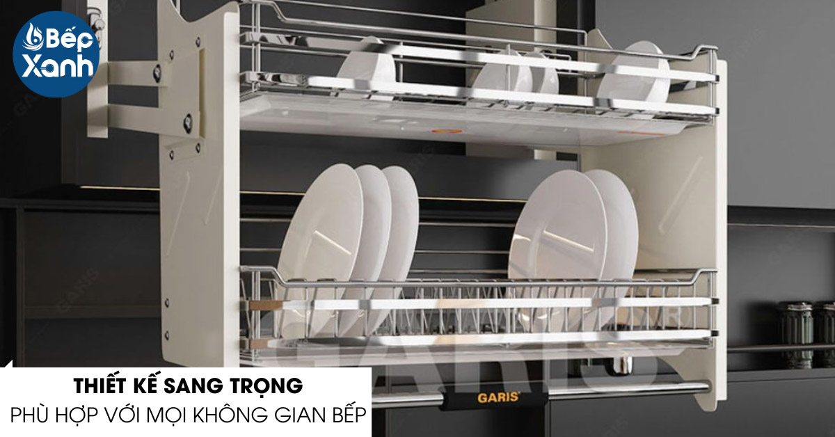 giá bát đĩa nâng hạ Garis GL06.60E thiết kế sang trọng