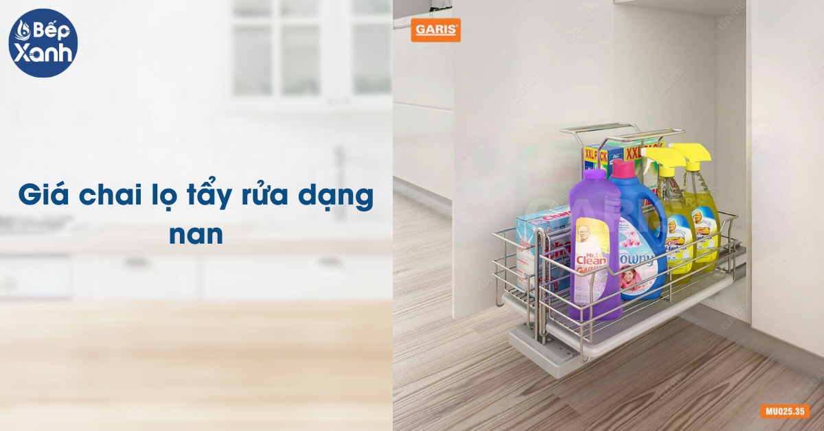 kệ để chai tẩy rửa dạng nan