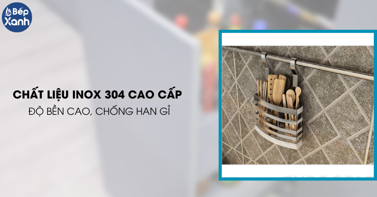 Giá để đũa thìa muôi Eurogold EV118 châts liệu Inox 304 cao cấp