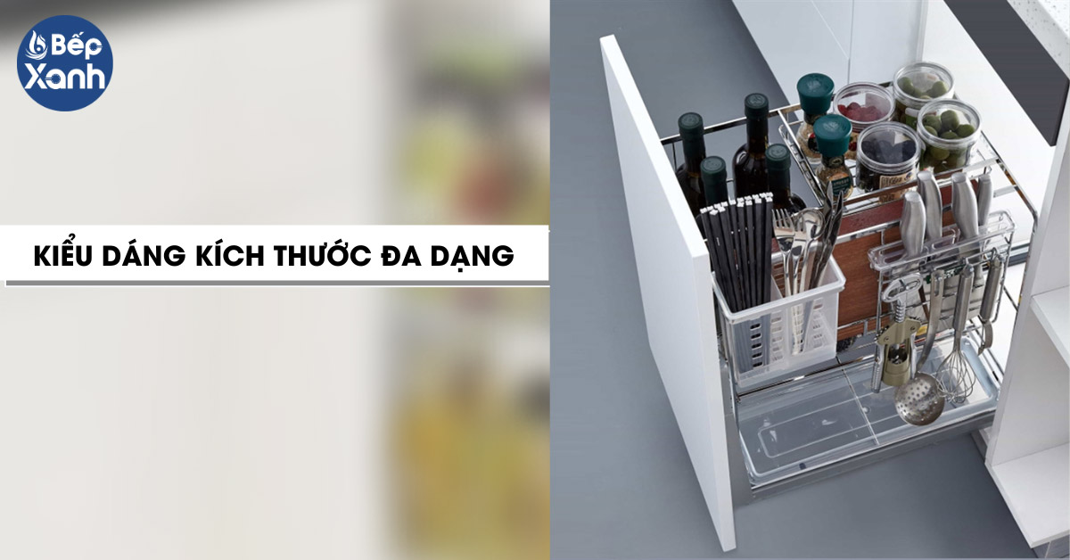 Kiểu dáng, kích thước đa dạng