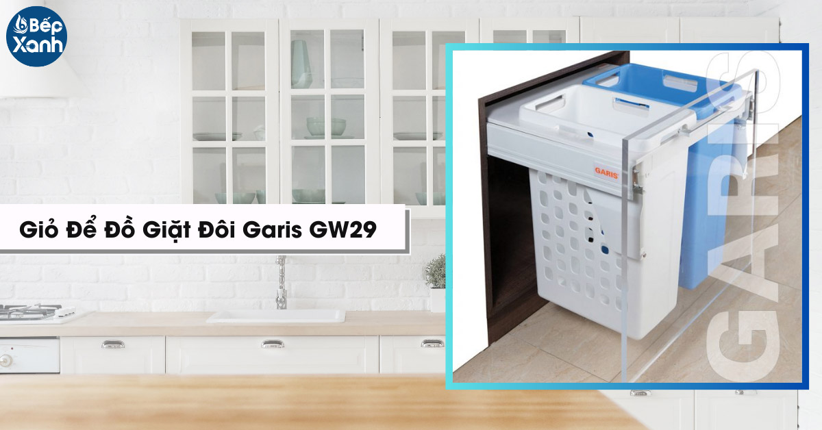 Giỏ đựng đồ giặt đôi Garis GW29