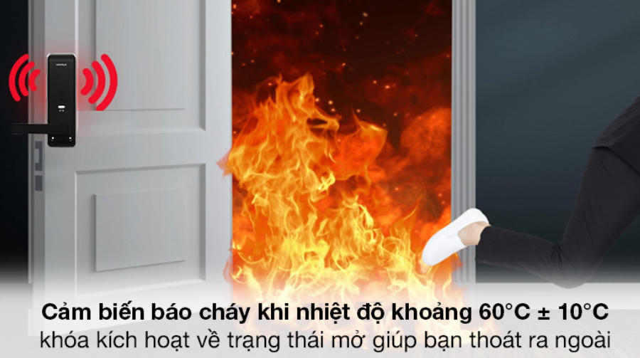 Cảm biến báo cháy - Khóa điện tử Hafele thân khóa lớn EL7700 (912.05.584) Cảm biến báo cháy - Khóa điện tử Hafele thân khóa lớn EL7700 (912.05.584)