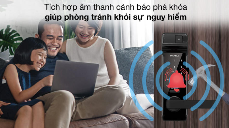 Cảnh báo phá khóa - Khóa điện tử Hafele thân khóa lớn EL7700 (912.05.584) Cảnh báo phá khóa - Khóa điện tử Hafele thân khóa lớn EL7700 (912.05.584)