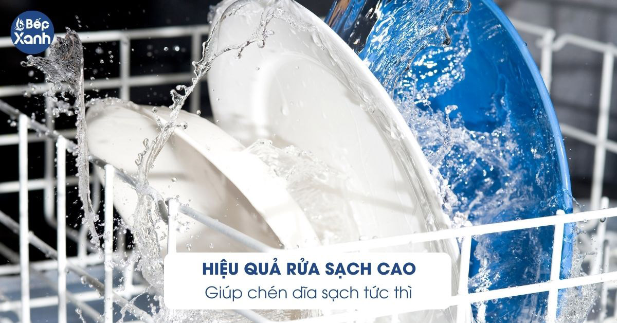 Hiệu quả rửa sạch cao