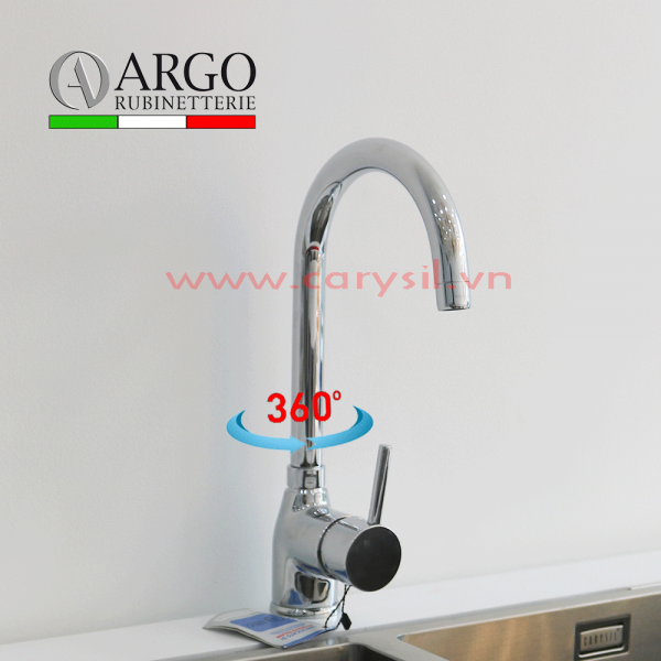 Vòi Rửa Chén Bát Cao Cấp Argo - Mã i-2521 - có thân vòi xoay 360 cho tầm hoạt động rộng hơn