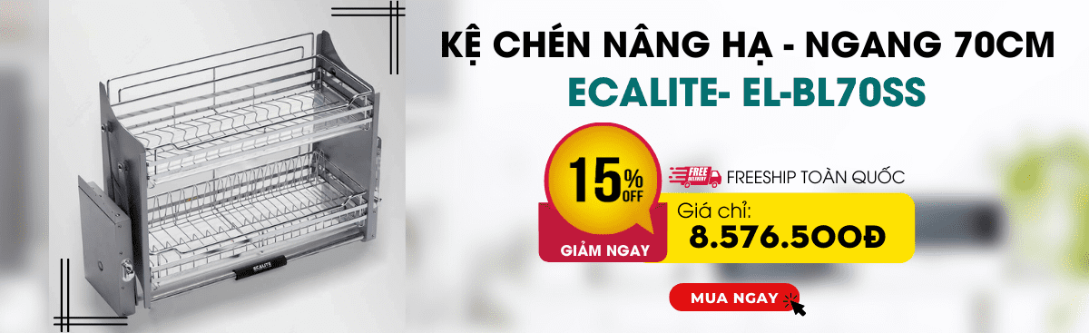 Kệ chén nâng hạ Ecalite