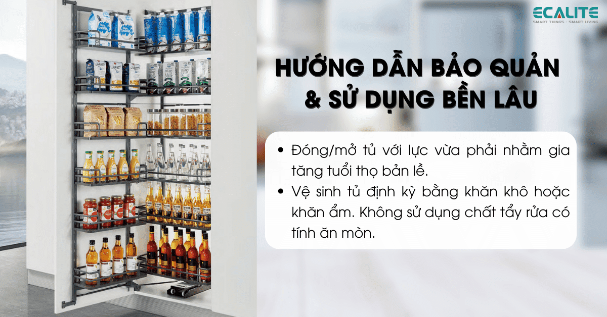 Hướng dẫn bảo quản tủ đồ khô Ecalite phủ nano