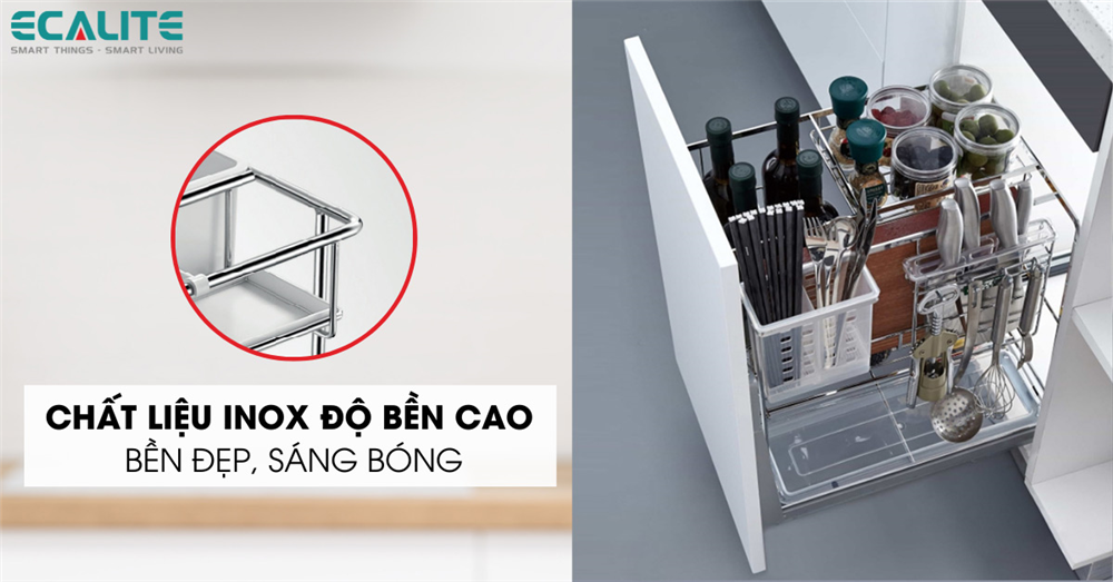 Chất liệu inox có độ bền cao