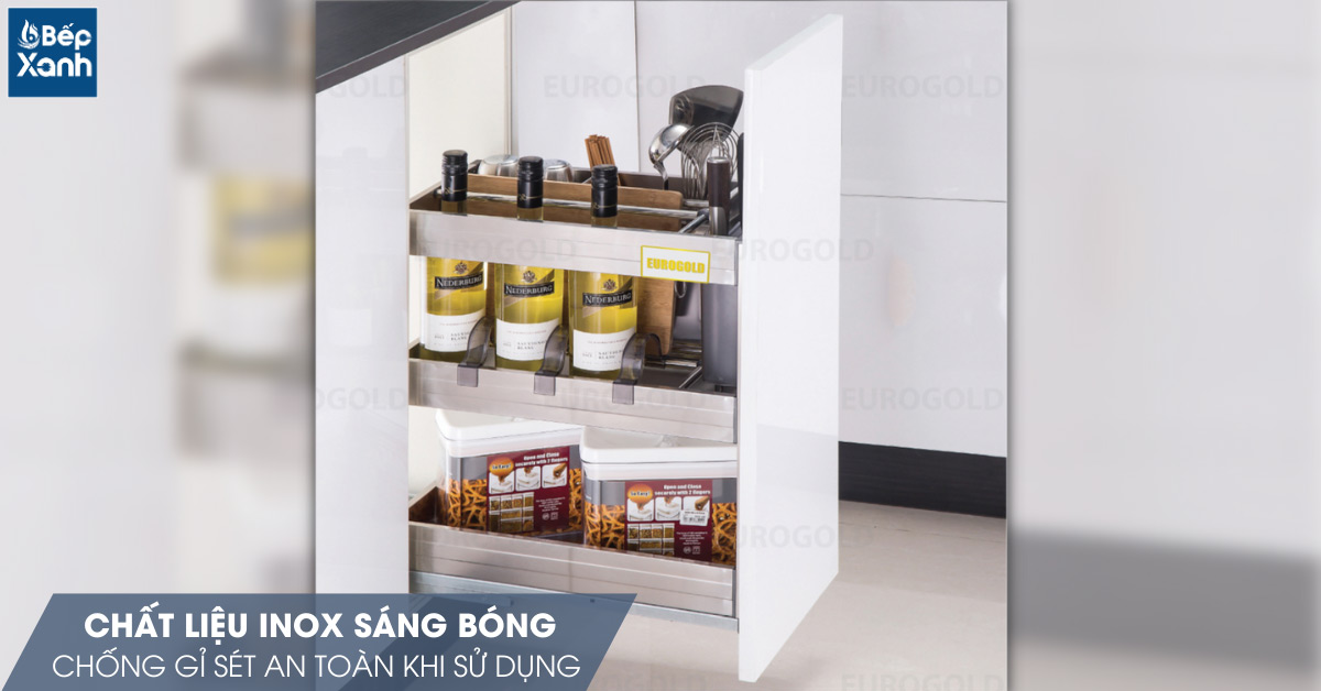 Chất liệu inox cao cấp sáng bóng