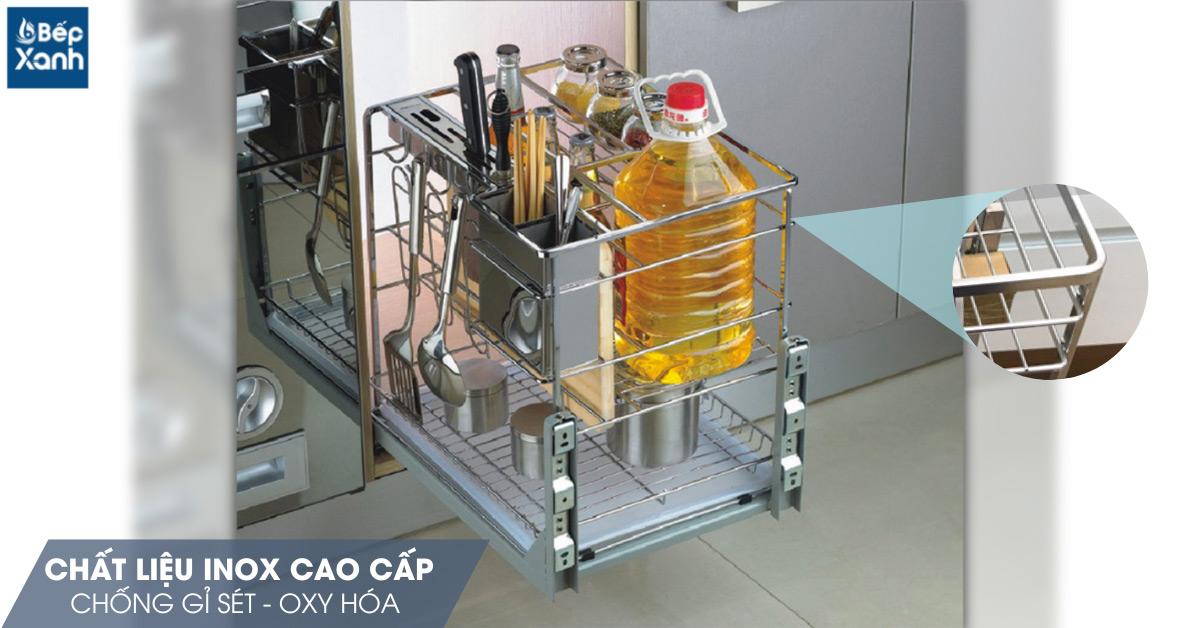 Chất liệu inox cao cấp sáng bóng