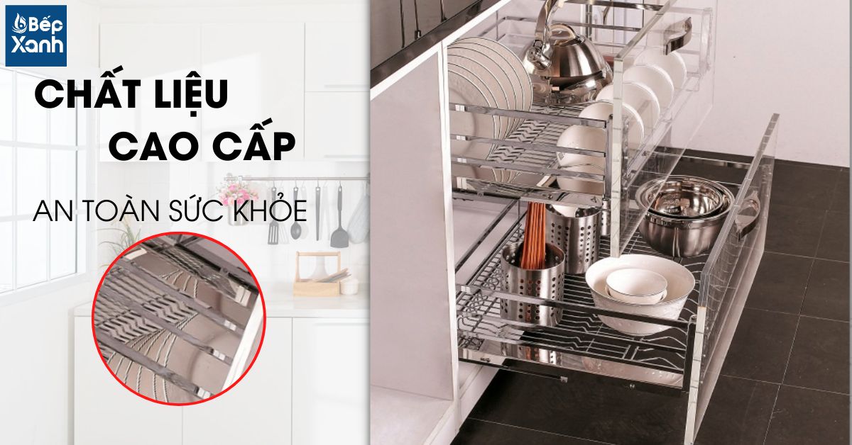 Chất liệu inox cao cấp, an toàn.