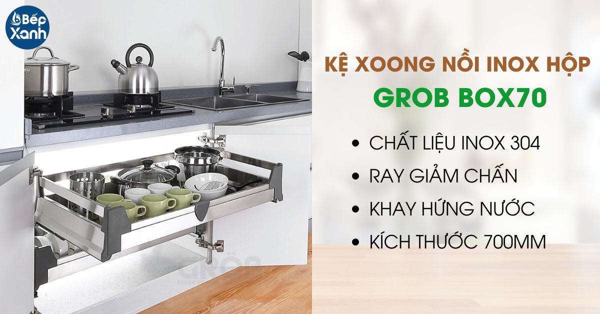 kệ xoong nồi tủ dưới Grob Box70 kệ xoong nồi tủ dưới Grob Box70