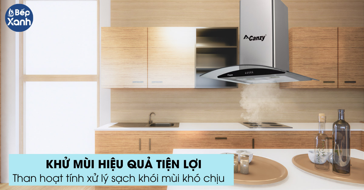 Máy hút mùi đảo Canzy khử mùi hiệu quả