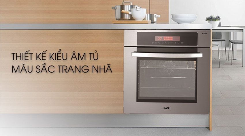 Lò nướng âm tủ Kaff KF-T90M với thiết kế âm tủ sang trọng