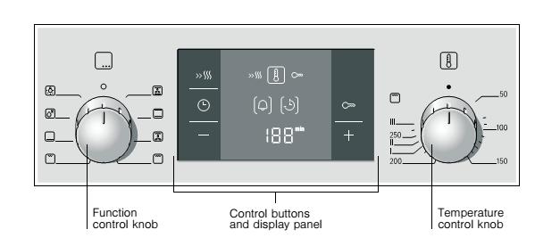 bảng điều khiển của Lò nướng BOSCH HBA512ES0 |Serie 4