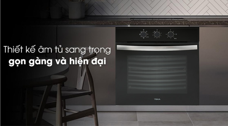 Âm tủ sang trọng - Lò nướng điện TEKA HBB 610 BK 70 lít