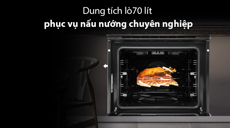 Dung tích lớn - Lò nướng điện TEKA HBB 610 BK 70 lít