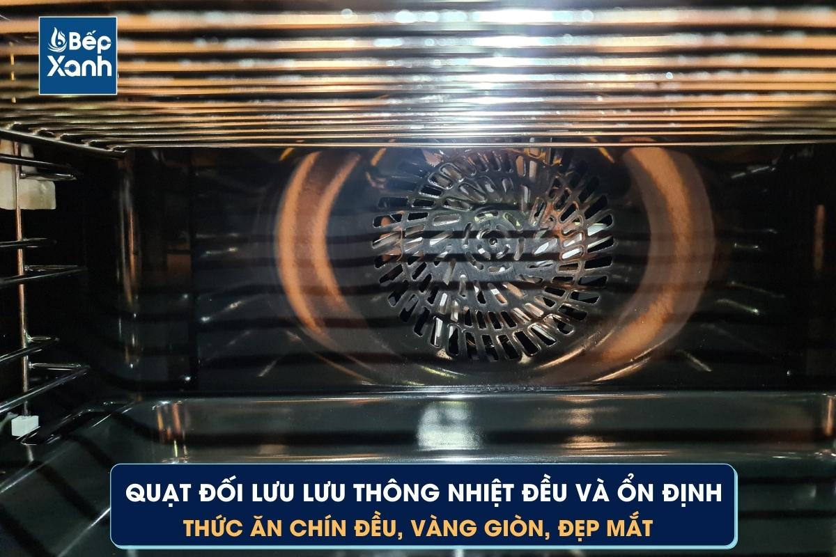 Quạt đối lưu bên trong lò