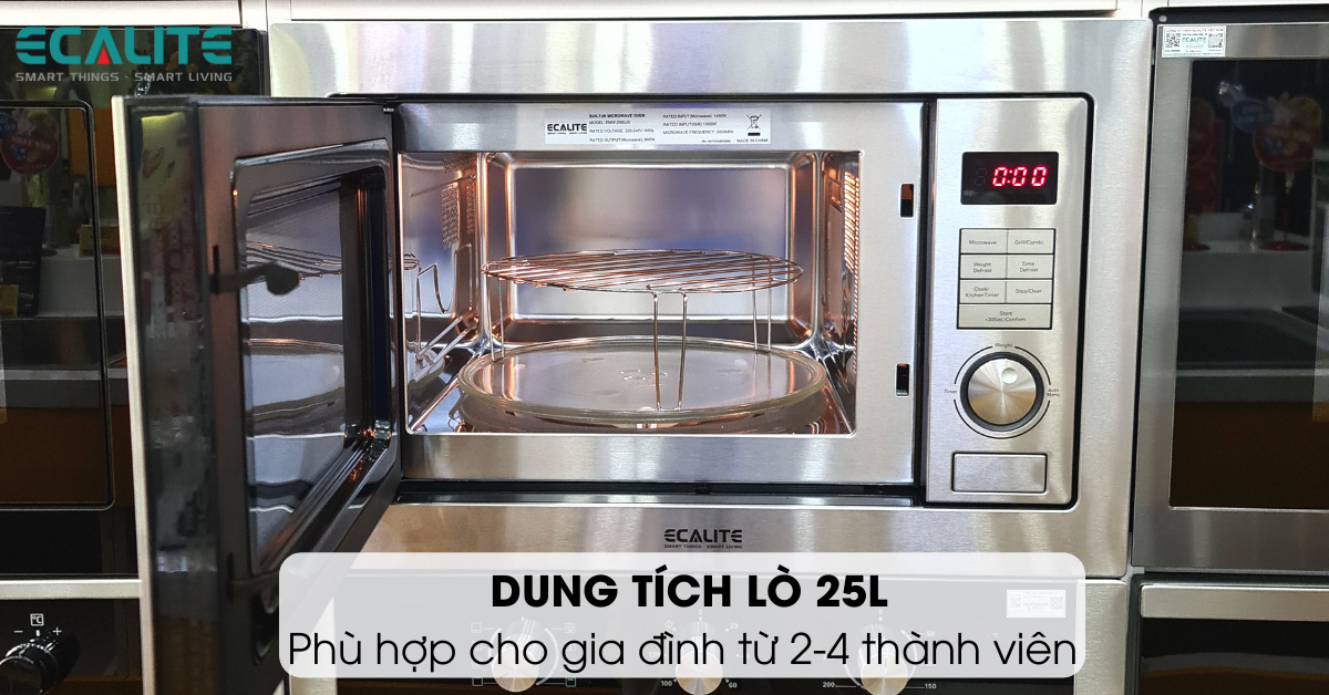 Dung tích lò vi sóng 25L