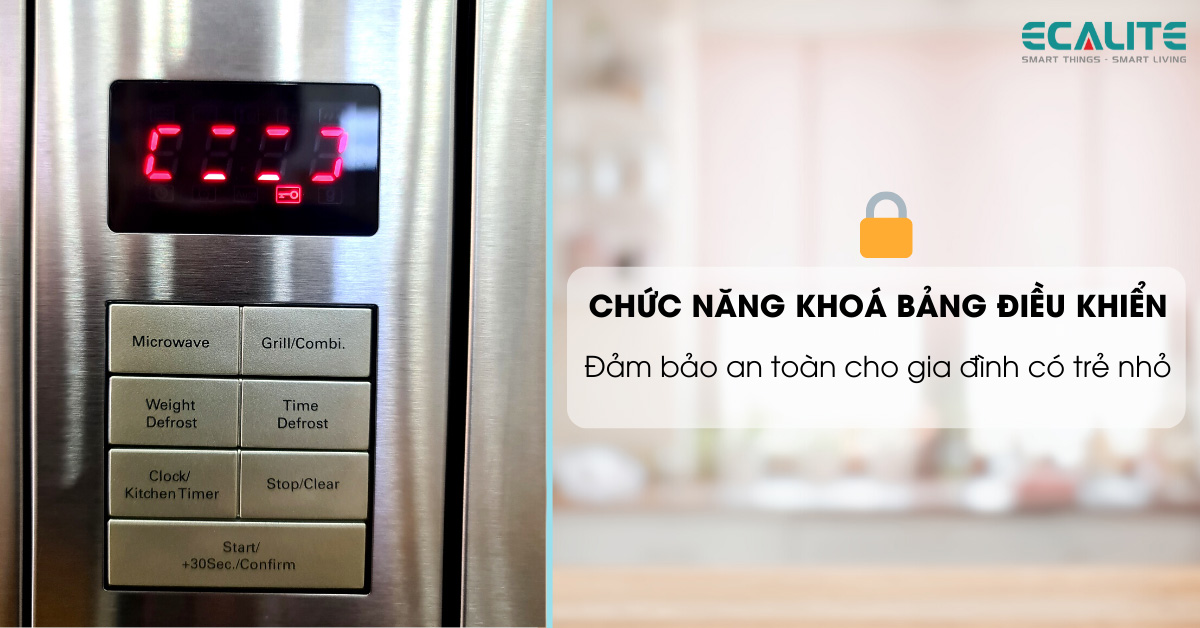 Màn hình hiển thị chức năng khóa an toàn