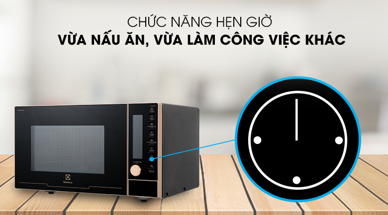 Chức năng hẹn giờ Lò vi sóng Electrolux EMG25D89GGP 25 lít Chức năng hẹn giờ Lò vi sóng Electrolux EMG25D89GGP 25 lít