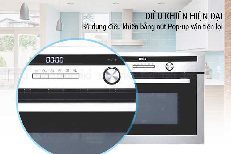 Lò Vi Sóng Kết Hợp Nướng Âm Elica EPBI COMBO OVEN TRIM (44L) - Hàng Chính Hãng