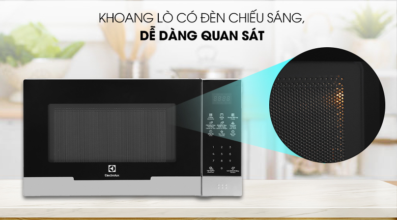 Đèn trong khoang Lò vi sóng Electrolux EMG23DI9EBP 23 lít