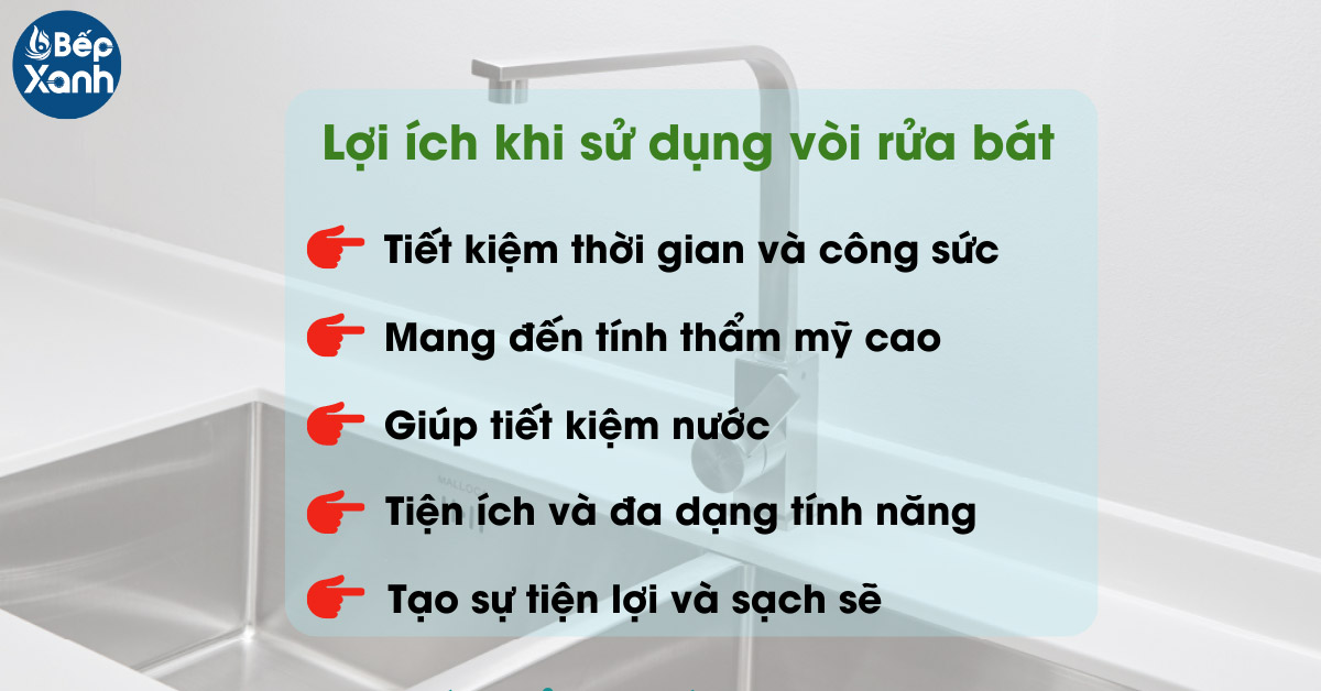 Những lợi ích khi sử dụng vòi rửa