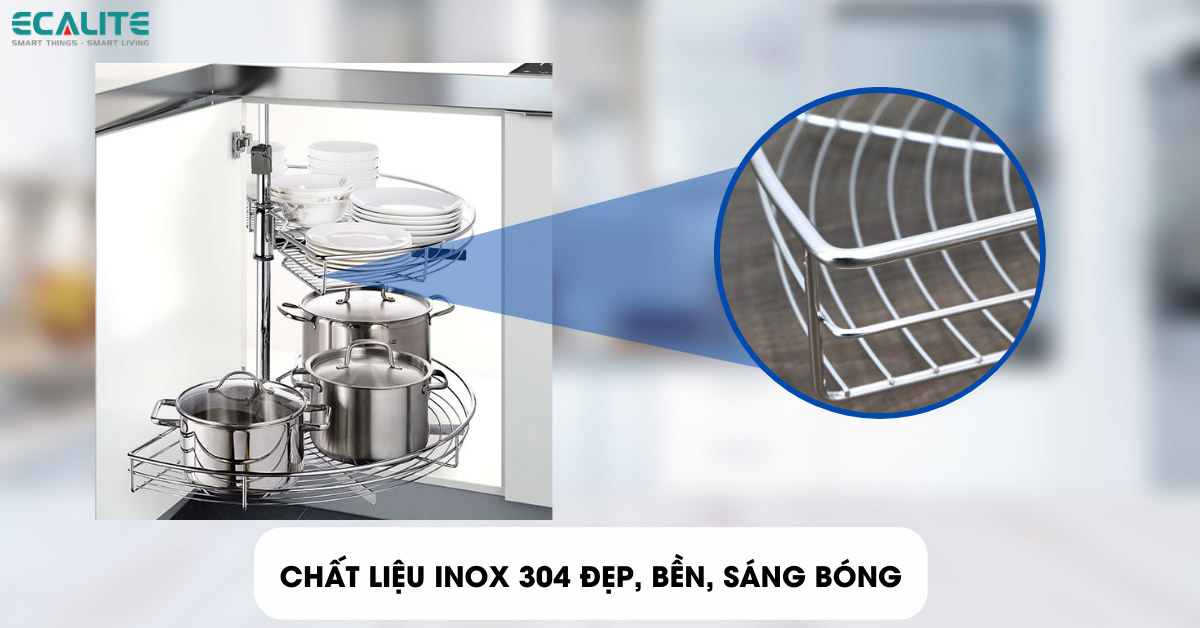 mâm xoay EL-NH180S hoàn thiện từ inox 304