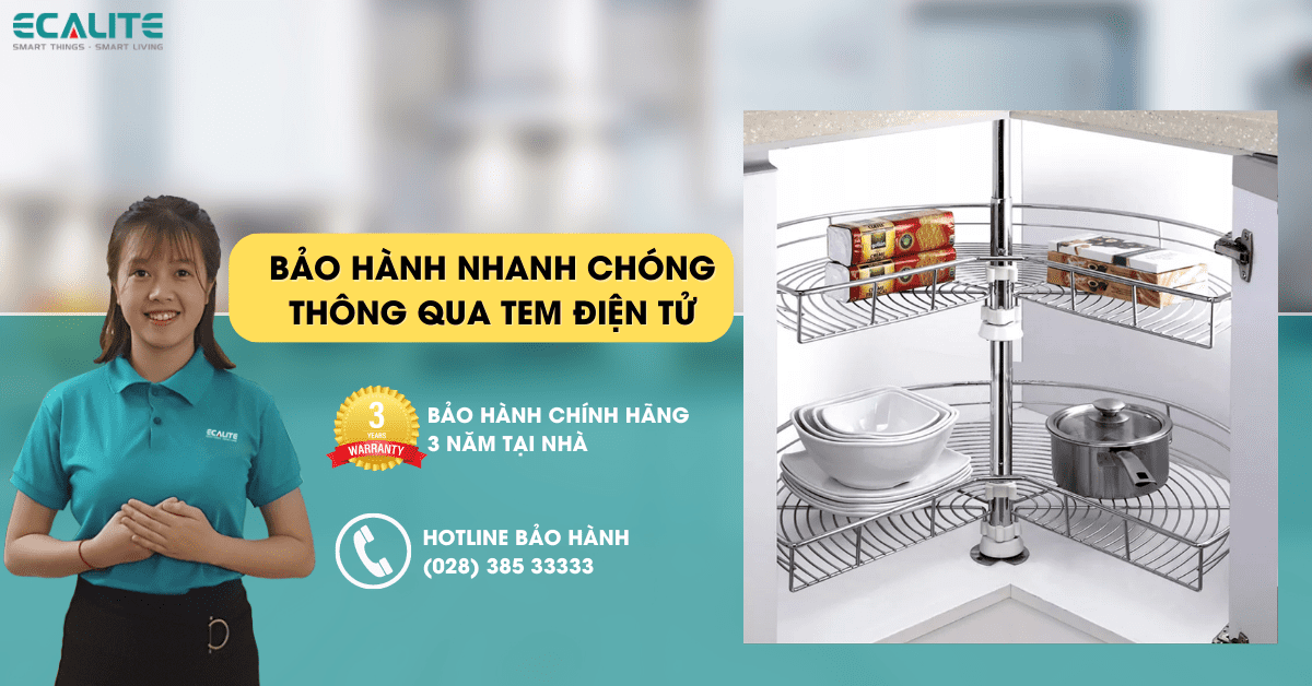 Mâm xoay Ecalite EL-NH270S bảo hành chính hãng 3 năm