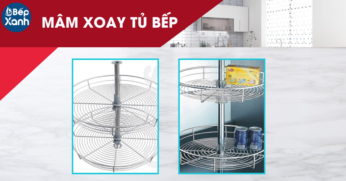 Mâm xoay tủ bếp Garis