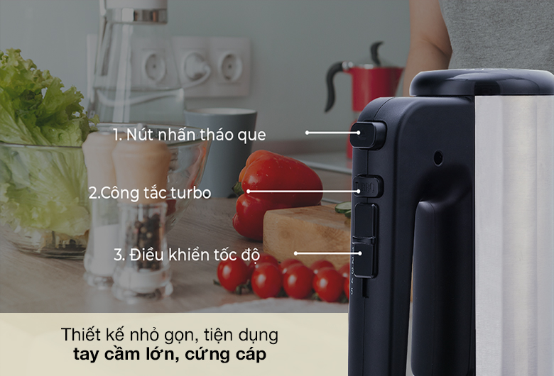 Máy đánh trứng cầm tay Hafele HH-B400A - Thiết kế nhỏ gọn