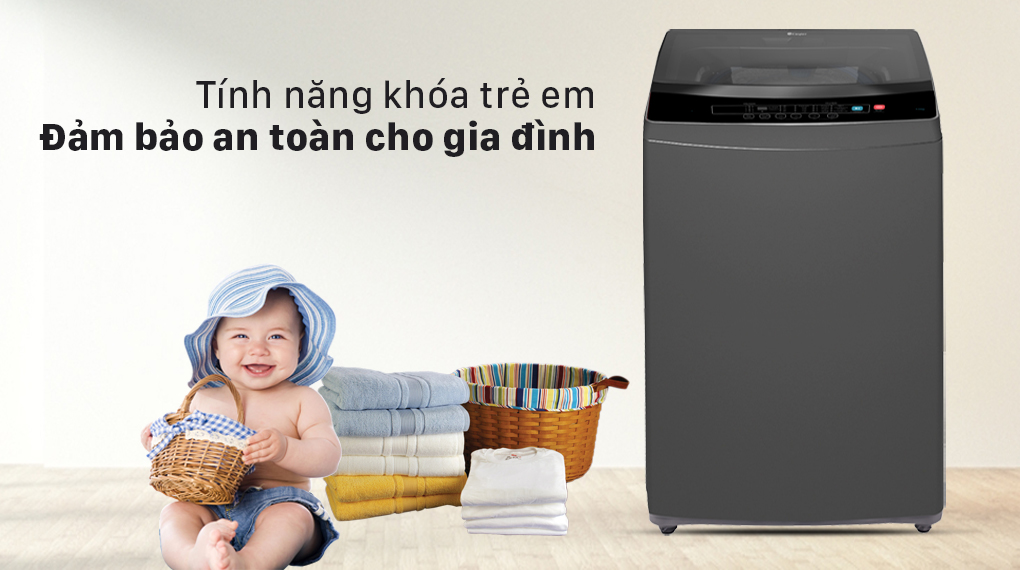 Máy giặt Casper 8.5 kg WT-85N68BGA - Khóa trẻ em