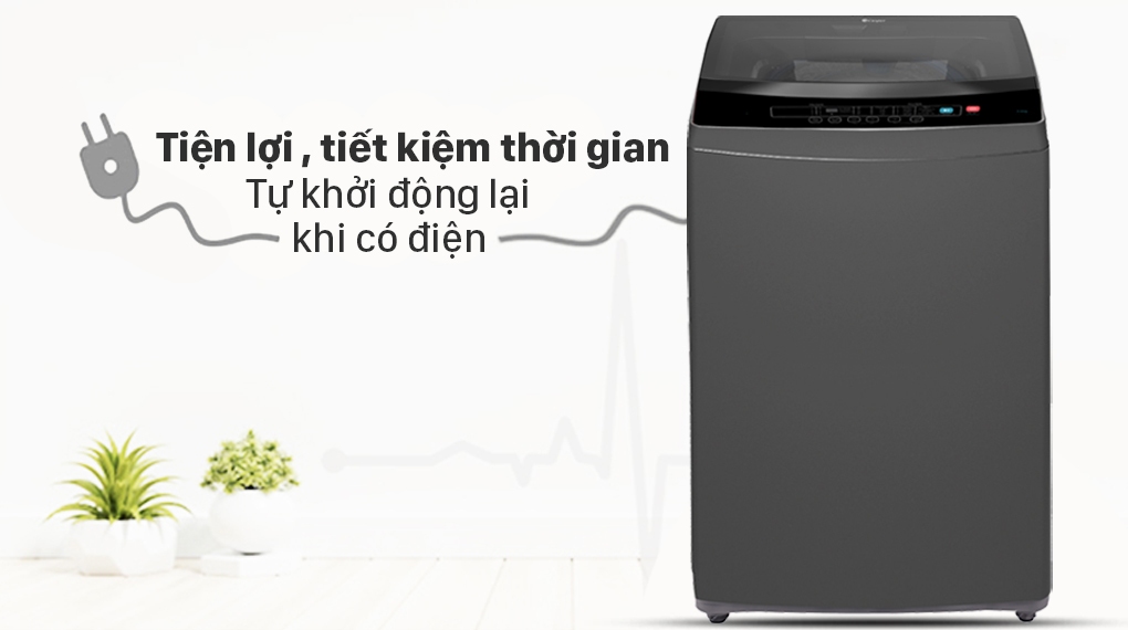 Máy giặt Casper 8.5 kg WT-85N68BGA - Tự khởi động