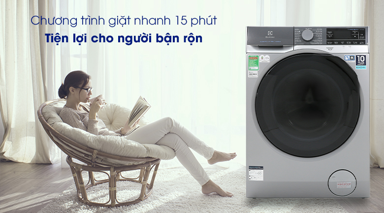 Máy giặt Electrolux EWF1141SESA - Giặt nhanh 15 phút