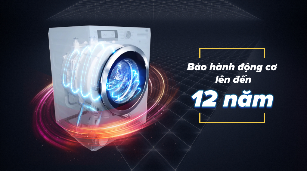 Máy giặt Beko Inverter 10 kg WCV10614XB0STM - Bảo hành động cơ