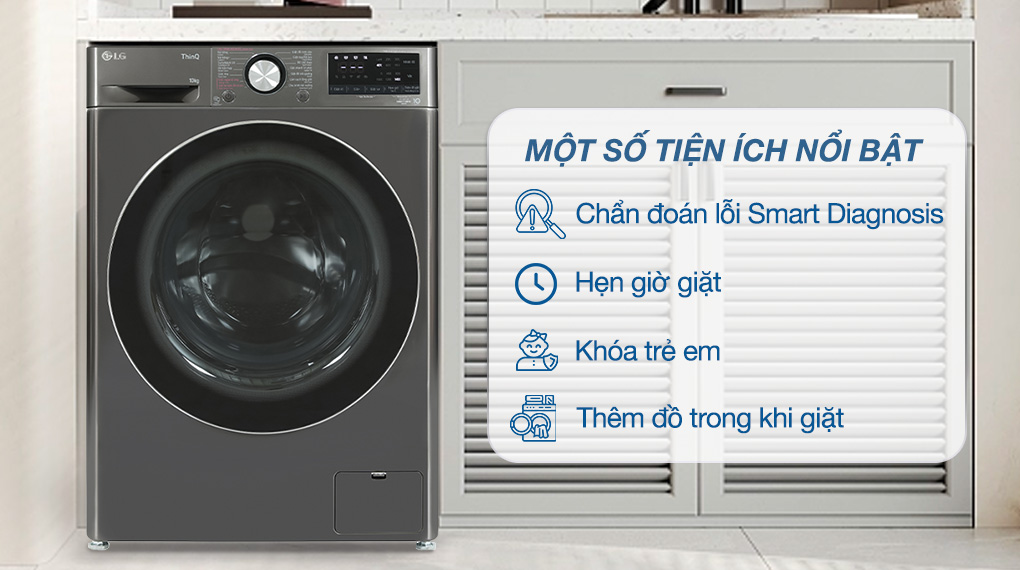 Máy giặt LG Inverter 10 kg FV1410S4B Máy giặt LG Inverter 10 kg FV1410S4B