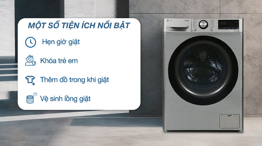 Máy giặt LG AI DD Inverter 14 kg FV1414S3P Máy giặt LG AI DD Inverter 14 kg FV1414S3P