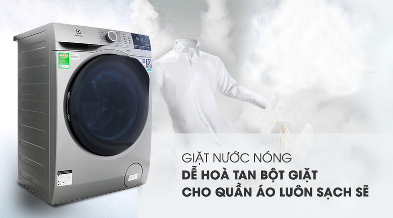 Giặt nước nóng - Máy giặt Electrolux Inverter 9 kg EWF9024ADSA