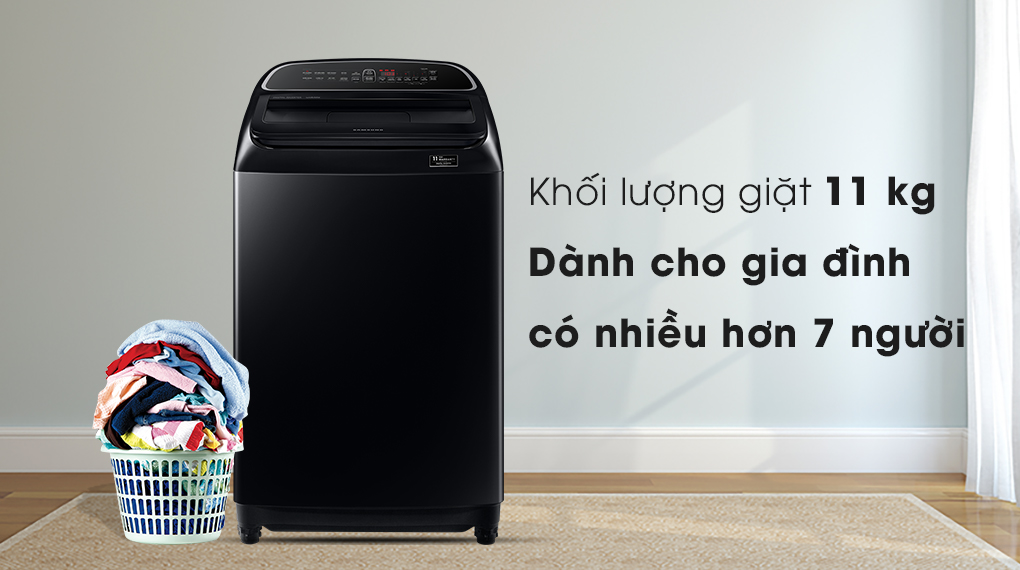 Máy giặt Samsung WA11T5260BV/SV - khối lượng