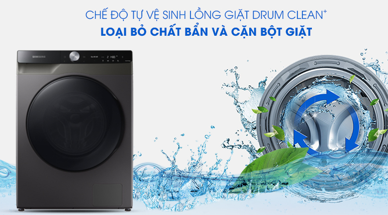 Máy giặt sấy Samsung WD14TP44DSB/SV - tự vệ sinh