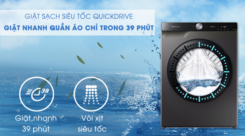 Máy giặt sấy Samsung WD14TP44DSB/SV - QuickDrive