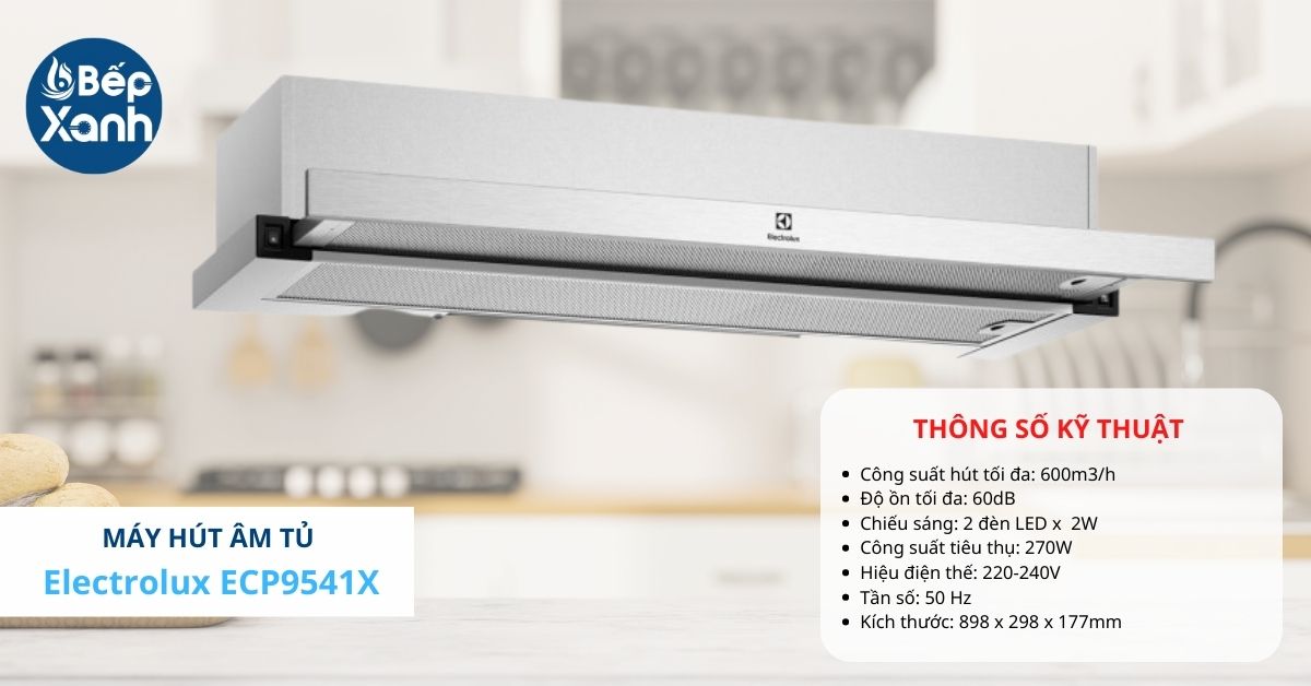 Máy hút mùi âm tủ Electrolux ECP9541X