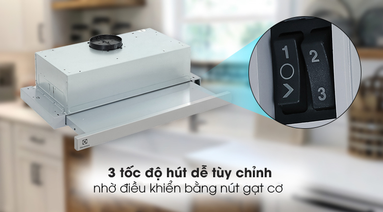 Điều khiển - Máy hút mùi âm tủ Electrolux LFP316S