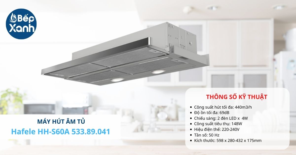 Máy hút mùi âm tủ Hafele HH-S60A 533.89.041