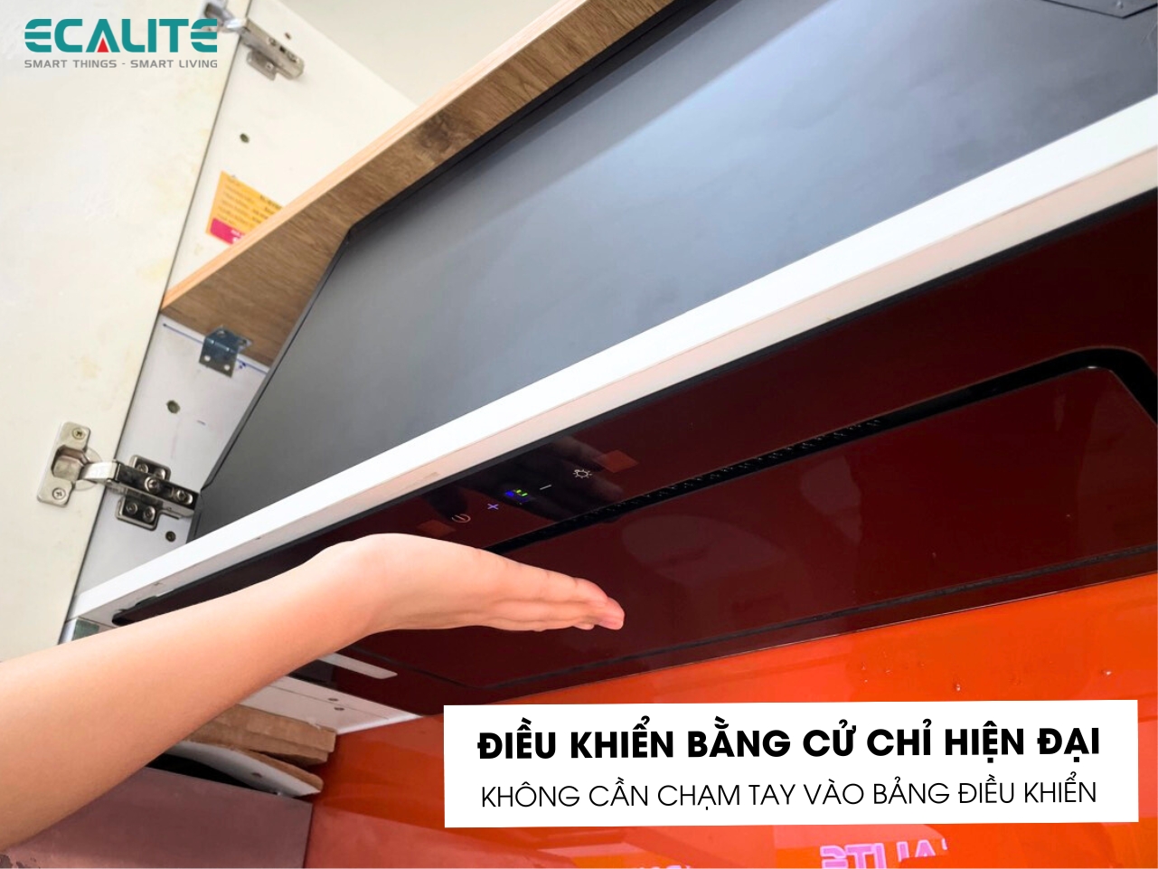 Máy hút mùi âm tủ Hidden Stylish Ecalite EHB-700LUX điều khiển cử chỉ